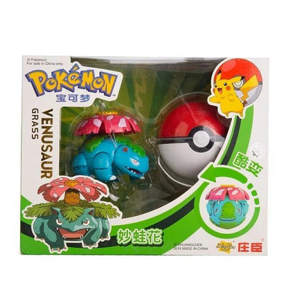Pokemon Pokeball Changing Figure Set Toy: Pikachu, Eevee, Charizard & More (8-13CM) - Pokestore