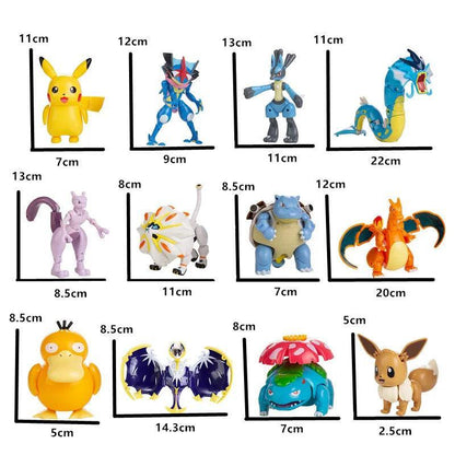 Pokemon Pokeball Changing Figure Set Toy: Pikachu, Eevee, Charizard & More (8-13CM) - Pokestore